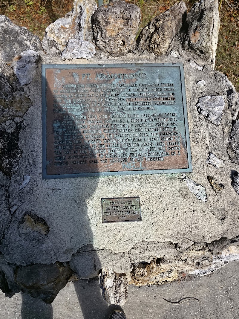 Photo of Fort Armstrong Historic Marker