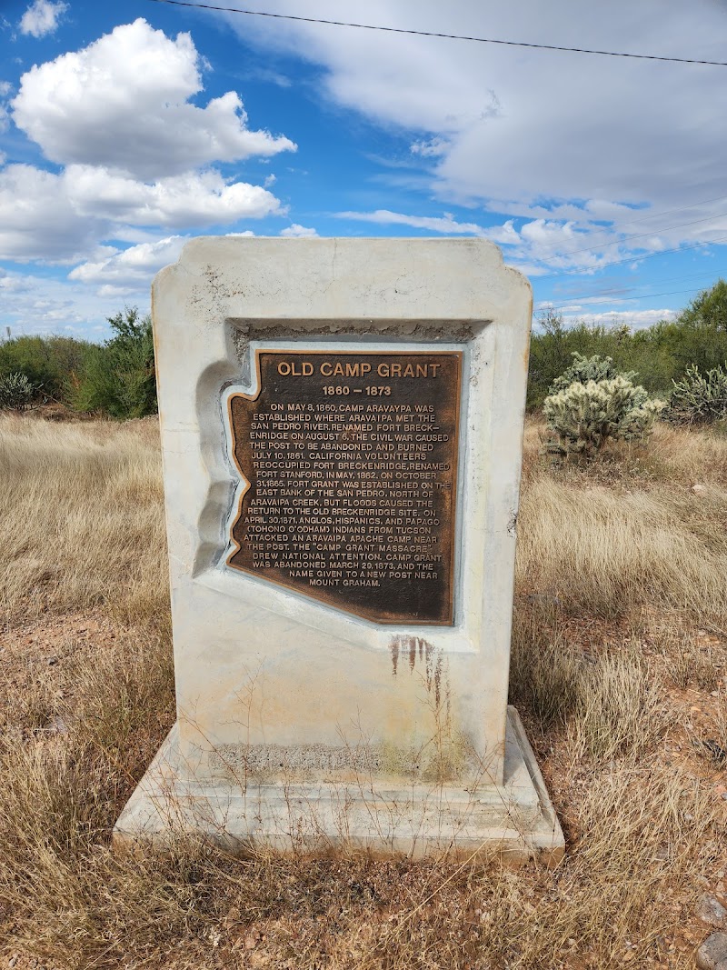 Photo of Camp Grant Historical Marker