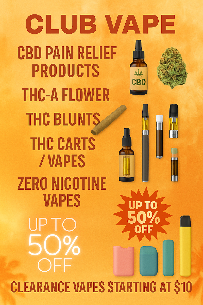 Club Vape Smoke Shop | THC-P, CBD & Vapes | Tampa Mall Flea Market photo 3