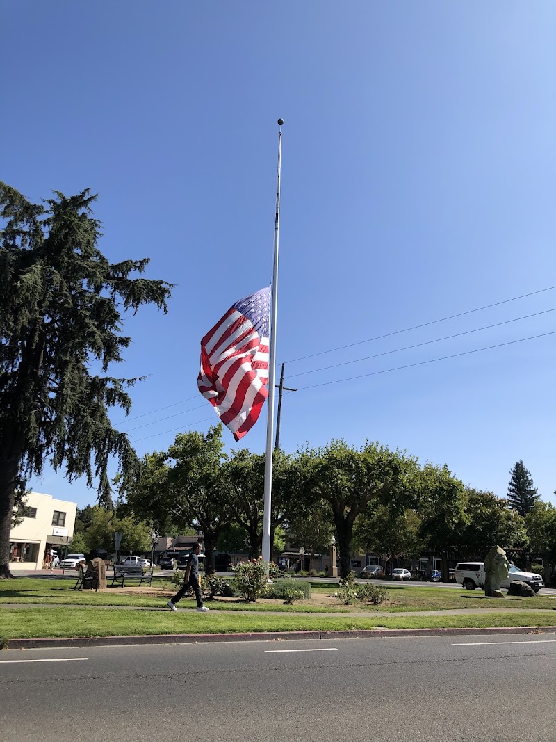Photo of Cotati Downtown Plaza (California Historical Landmark #879)