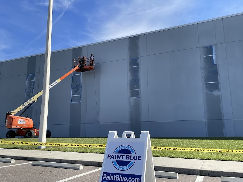 Photo of Paint Blue Commercial Painting