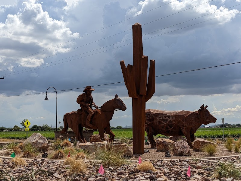 Photo of Downtown Marana Sign/Cowboy Statue