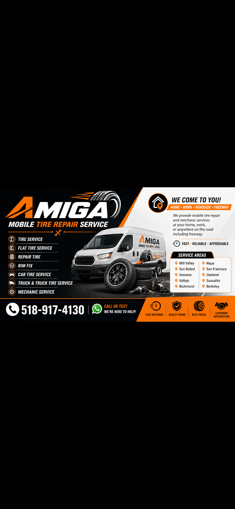 Photo of Amiga mobile tire repair service