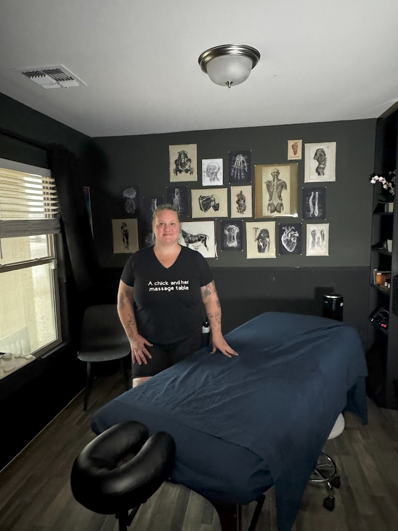 Photo of A Chick and Her Massage Table