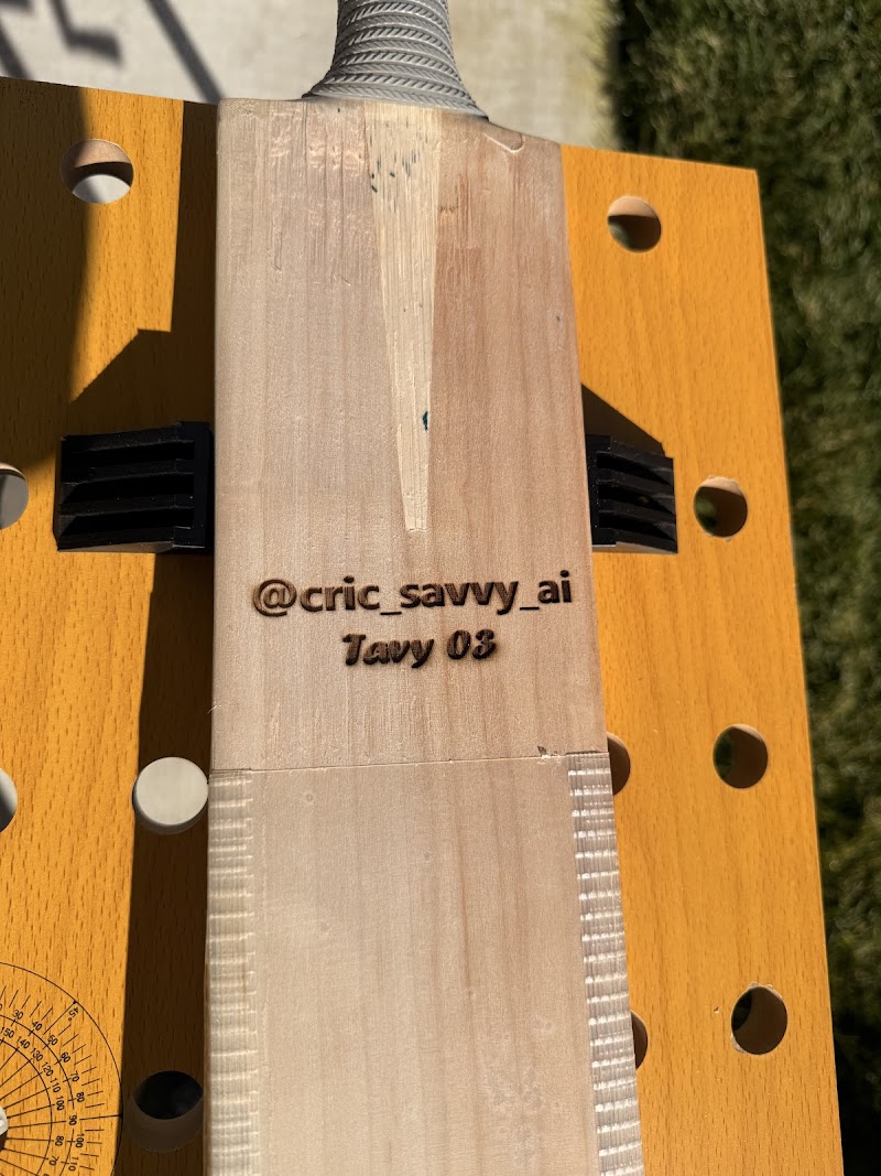 Cricsavvy.ai Bat protection and Laser Engraving photo 5