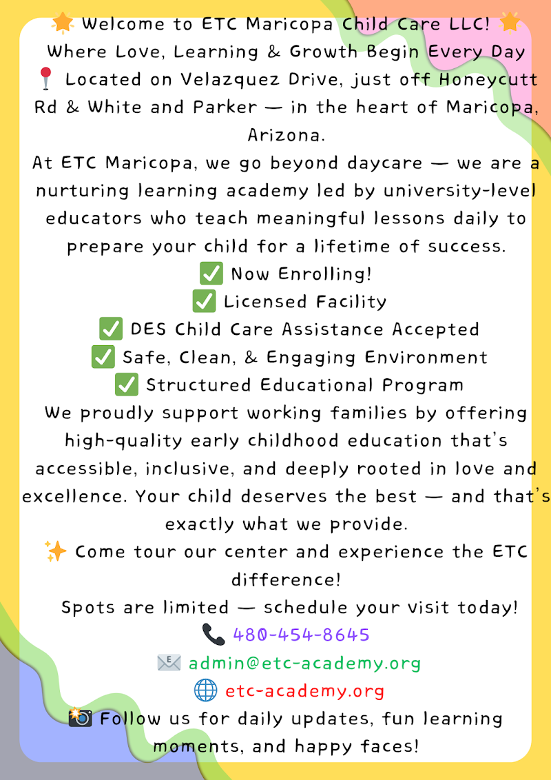 ETC Maricopa Child Care LLC photo 4