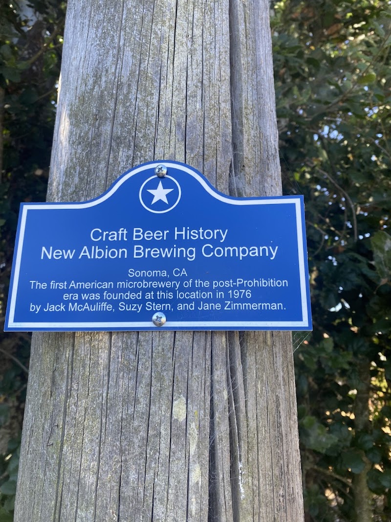 Photo of Historic Marker at Site of New Albion Brewing