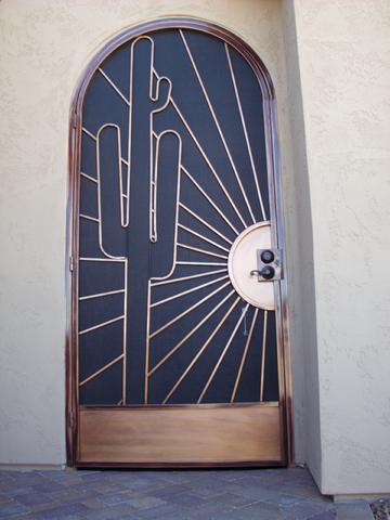 Copper corridor doors Apodaca Artistic Irons of Arizona photo 2