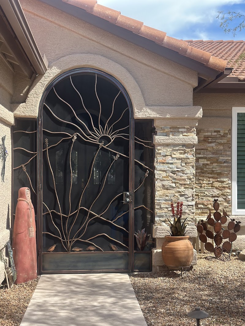 Photo of Copper corridor doors Apodaca Artistic Irons of Arizona