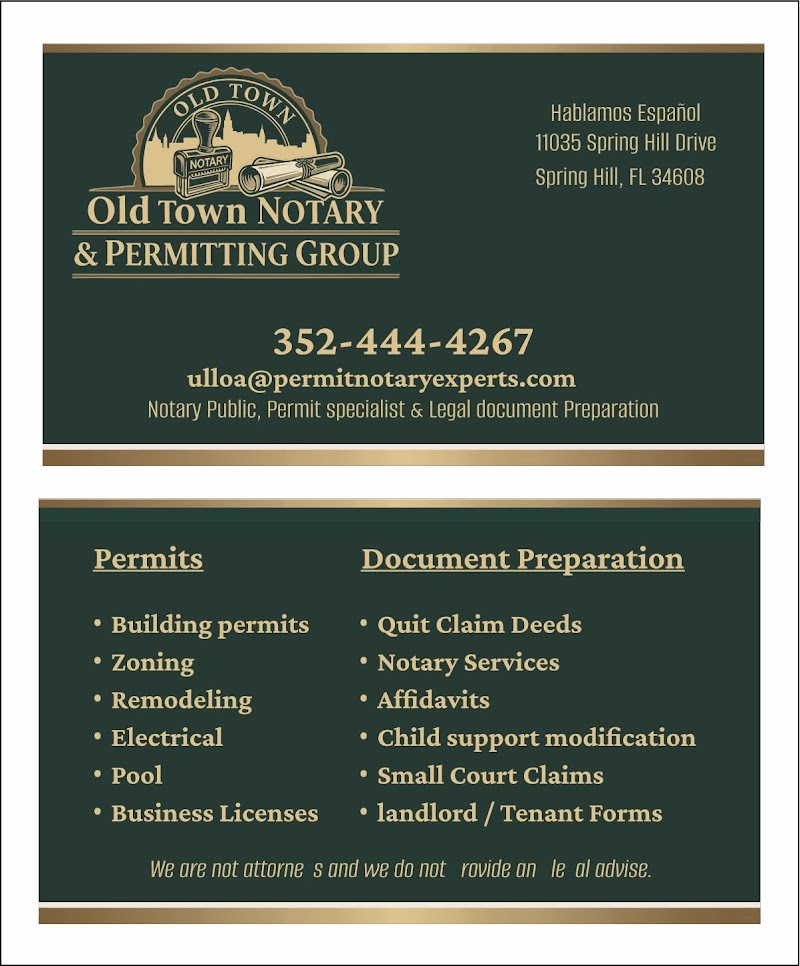 Old time notary & Permitting Group photo 2