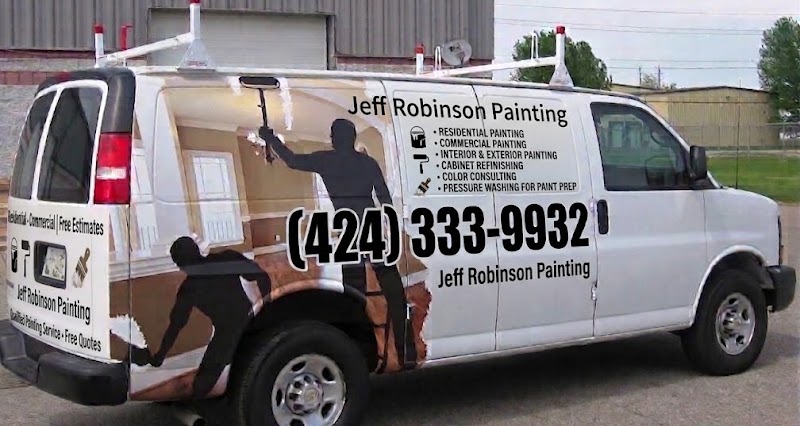 Photo of Jeff Robinson Painting