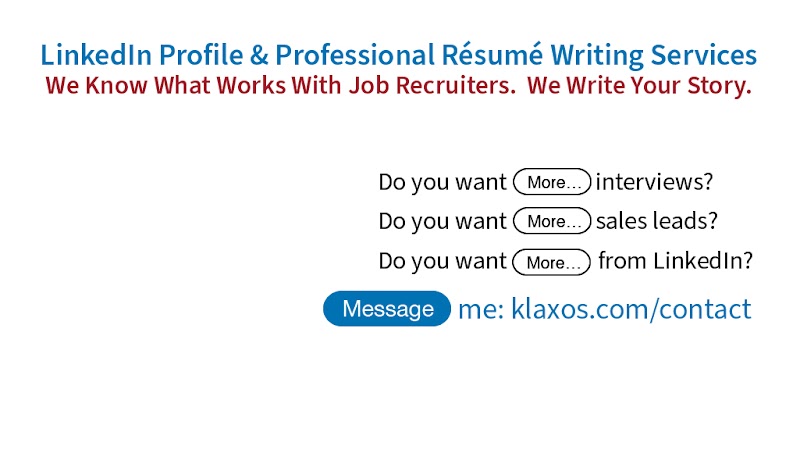 Klaxos | Resume & LinkedIn Writing Services Palo Alto photo 2